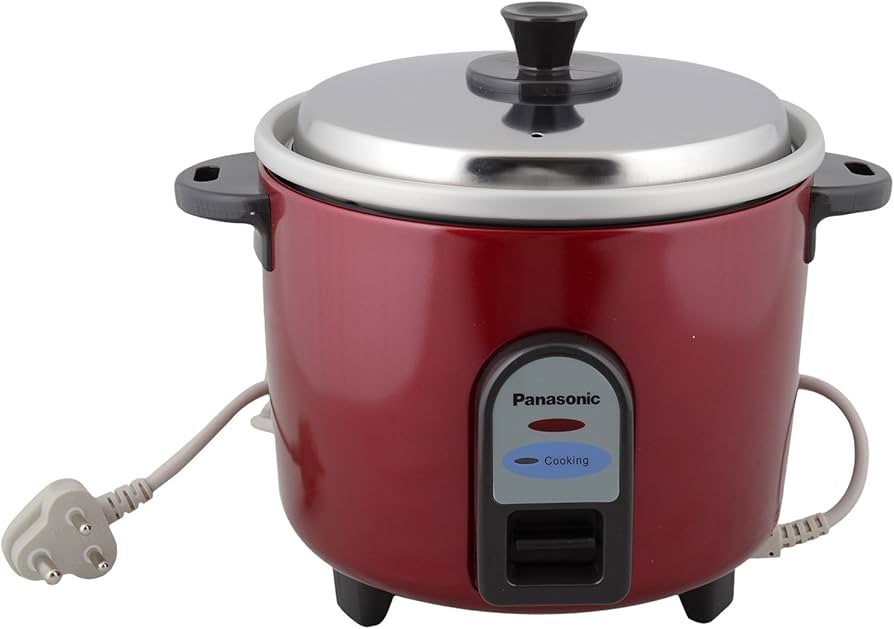 Panasonic | Electric Cooker-Sandwich Bottom | SR-3NA (SB) 2P | Burgundy
