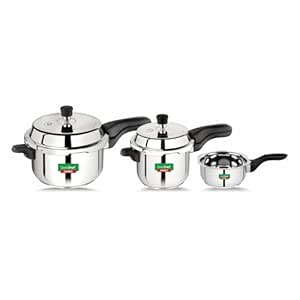 Greenchef | Namo SS Cooker Combos | Namo SS Cooker Combo (5L + 3L + 2L)