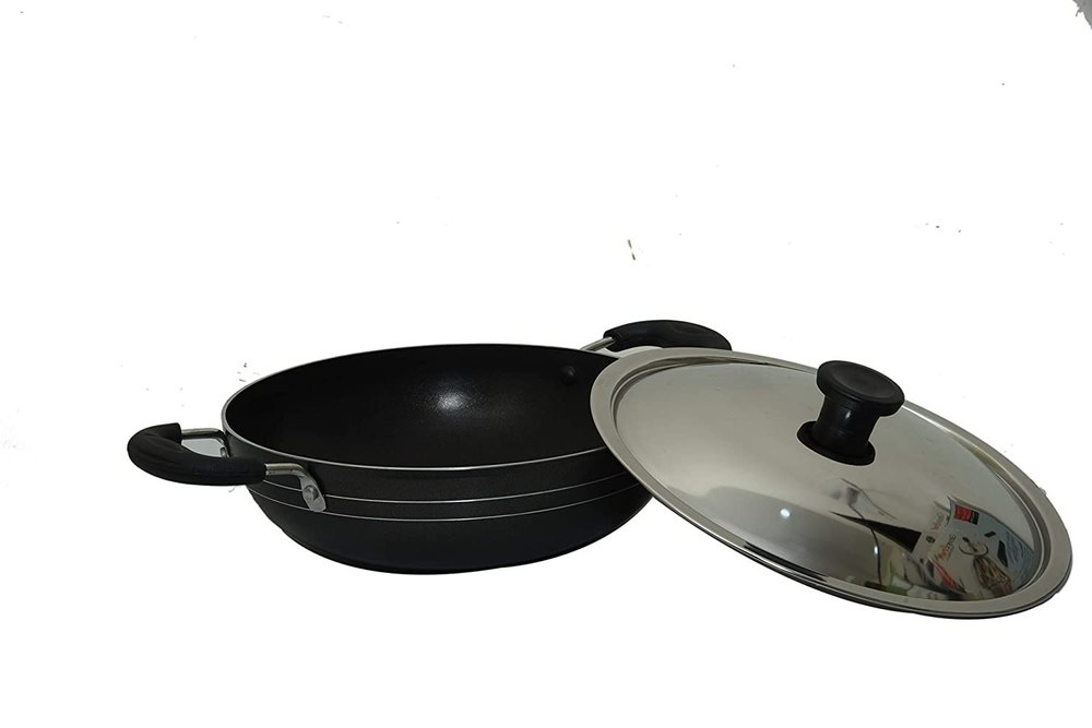 Greenchef | Non-Stick Cookwares | NamoKadai 230 mm (with SS Lid)