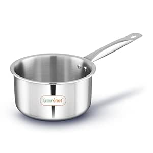 Greenchef | Triply Cookwares | Fusion Tri-Ply Sauce Pan with GL 14cm