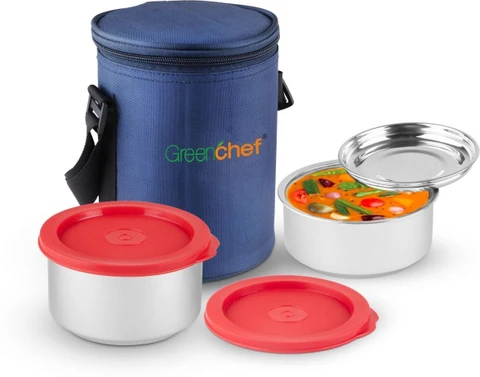 Greenchef  | Sizzle  SS Insulated Lunch Box (Pack of 2)