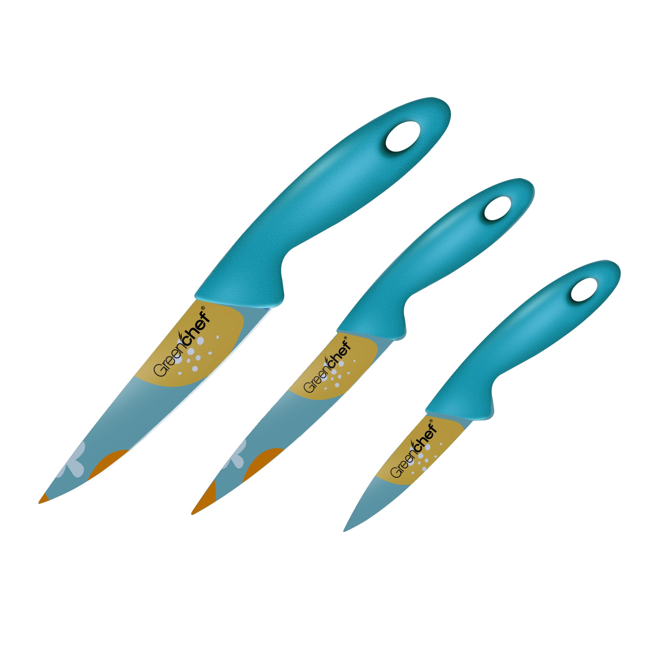 Greenchef  | Flora Trio SS Knife 3pcs set