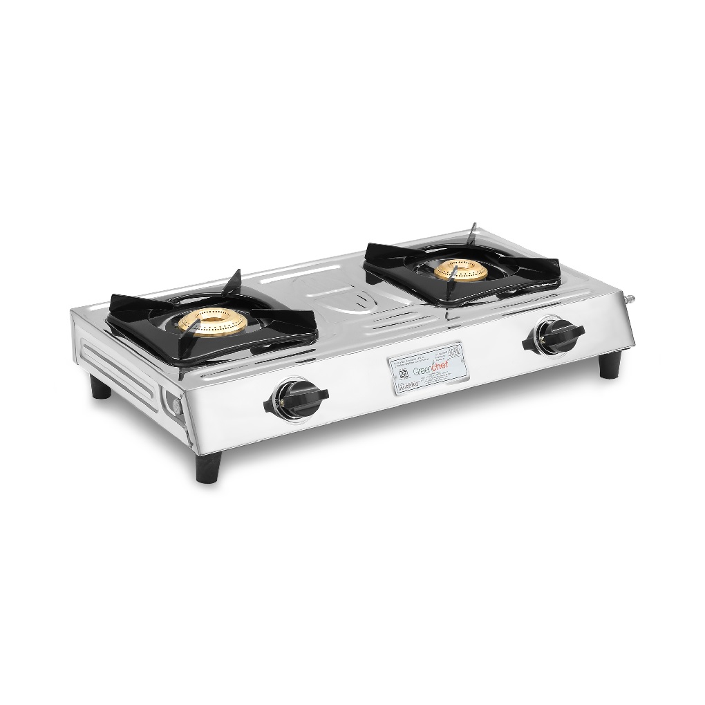 Greenchef | Edge 2 burner Stainless Steel LPG gas stove